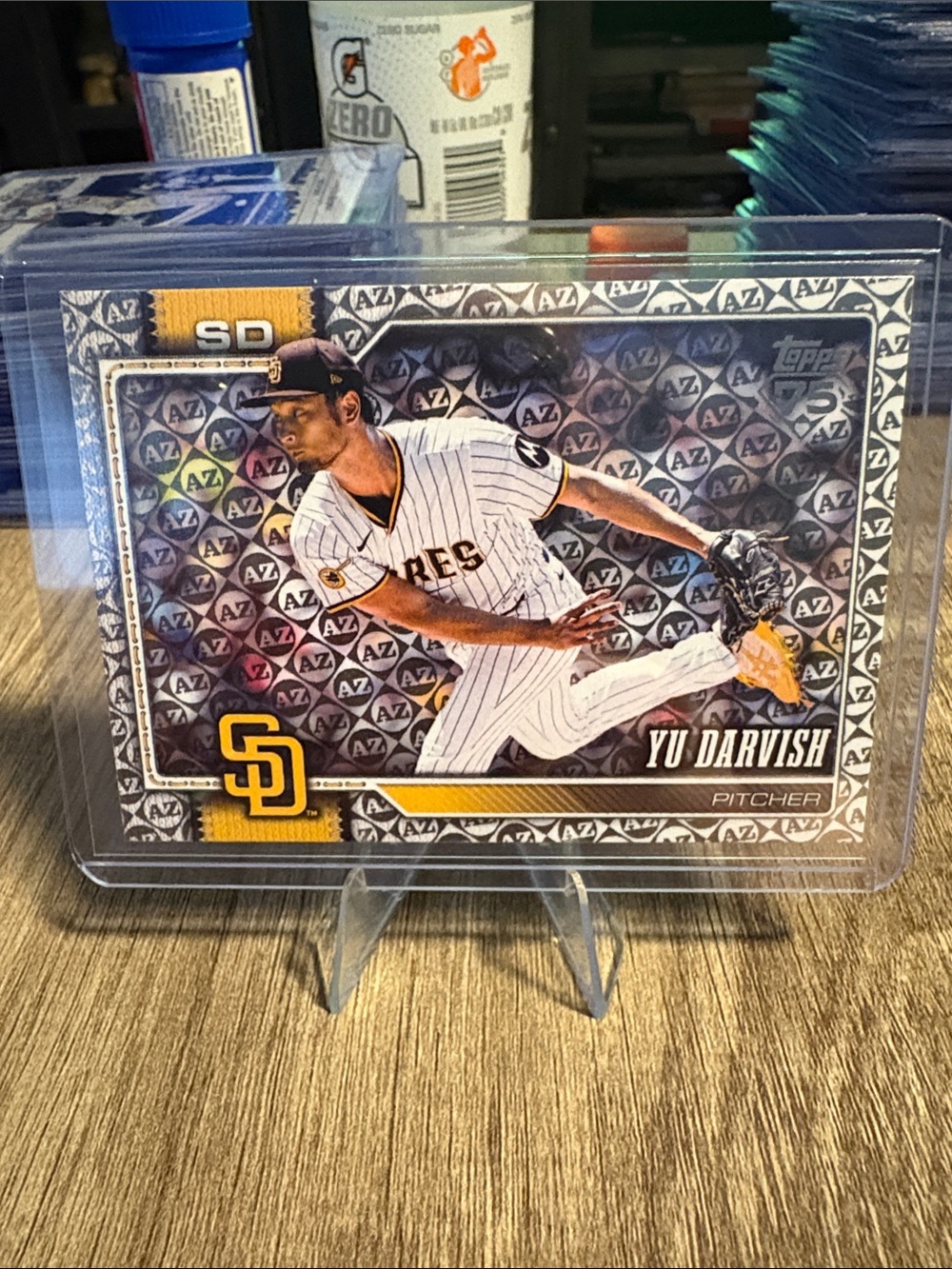 Topps Yu Darvish Padres Card - Refractor